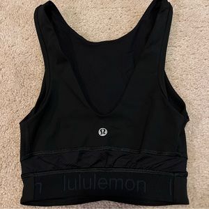 Lululemon Black Logo Bra